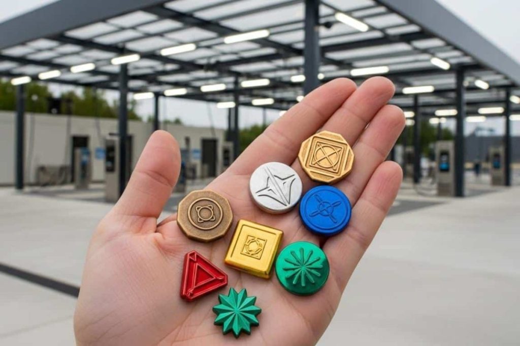 les jetons pour station de lavage